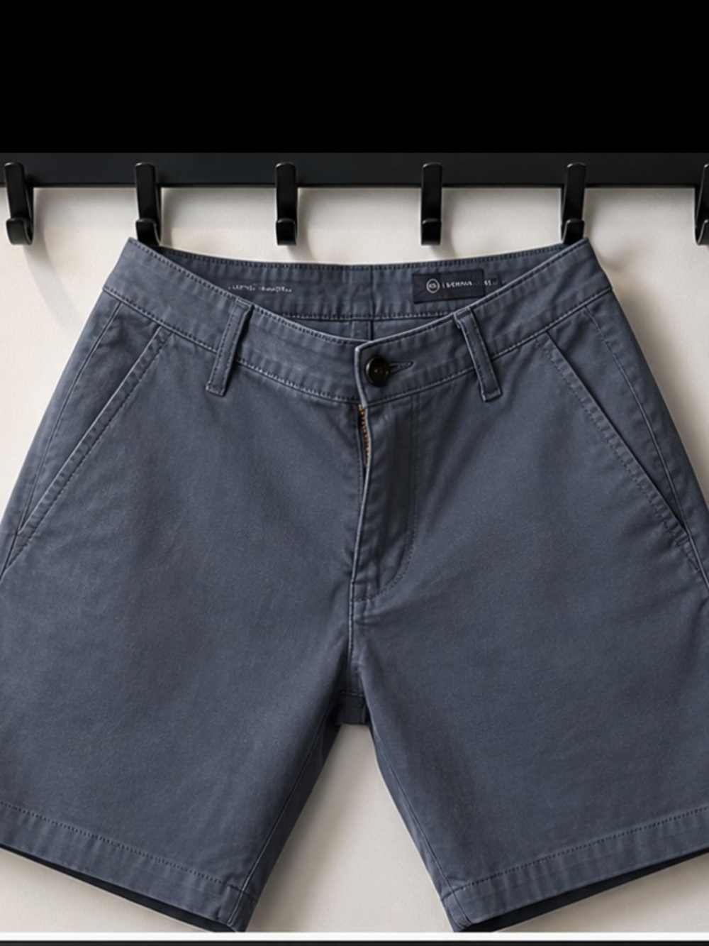 Men's Slate Grey Flat Front Chino Shorts - Casual Summer Staple